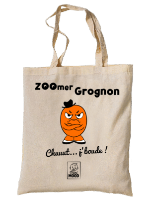 Tote bag Zoomer GROGNON !